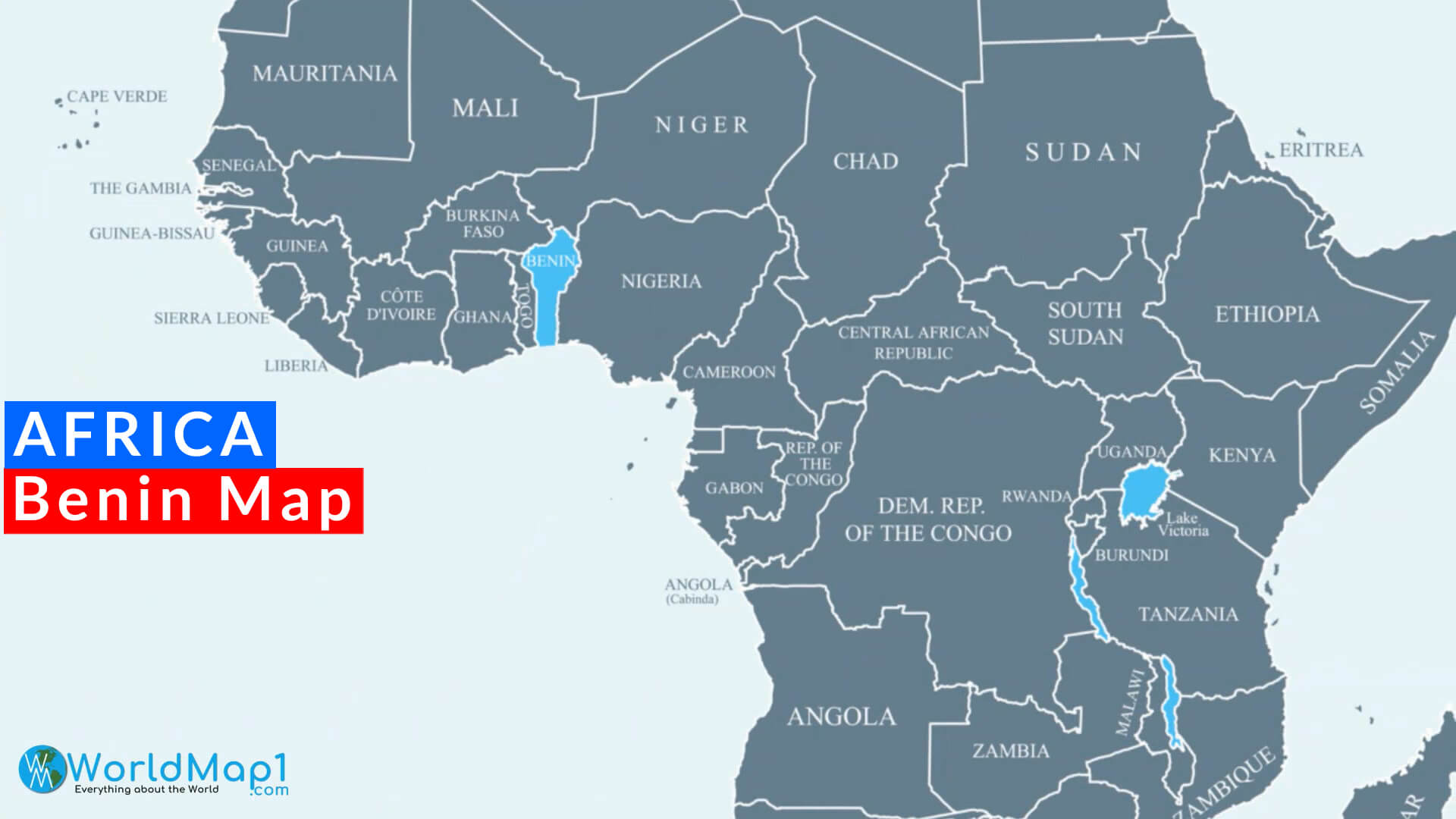 Africa Benin Map